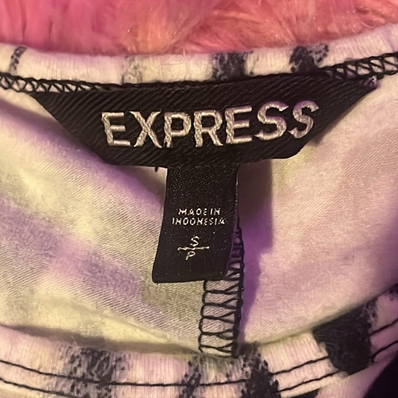 Express body contour zebra design dress with stretch size small - Picture 3 of 5